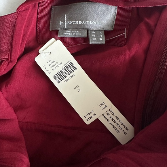 Anthropologie V-Neck Velvet Dress - Picture 5 of 9